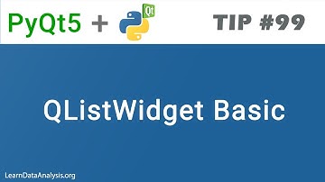 QListWidget Basics | PyQt5 Tutorial