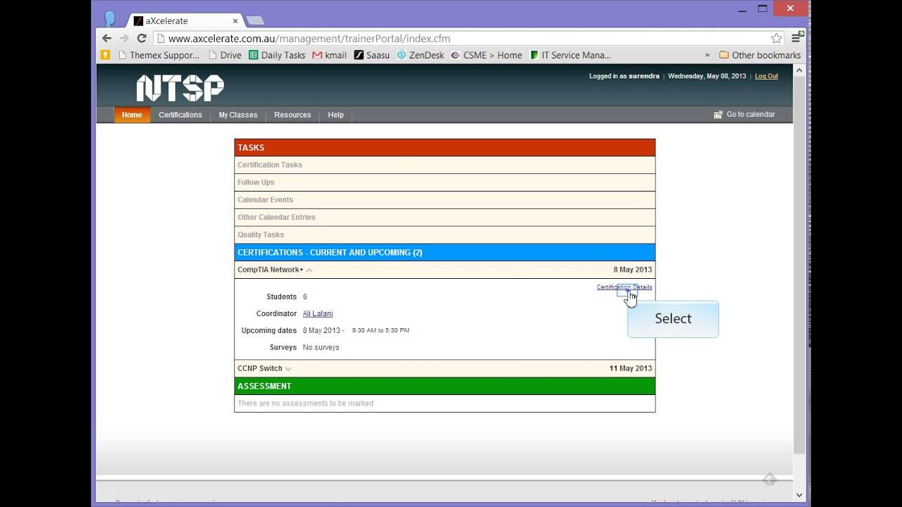 Axcelerate Tutorial How to Mark Attendance in Axcelerate - YouTube