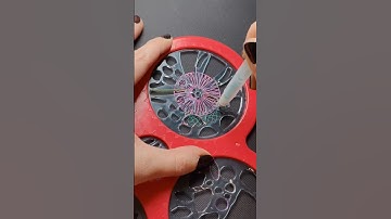 Spirografi Cyclex ASMR - new sketchbook decoration #asmr #satisfyingvideo #soundon