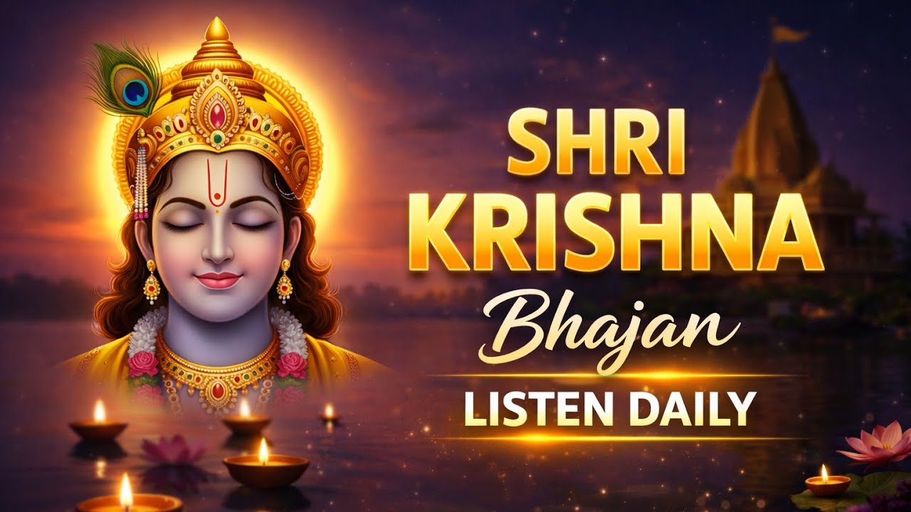 अच्युतं केशवं कृष्ण दामोदरं | Achyutam Keshavam Krishna Damodaram | Peaceful Krishna Bhajan | Song