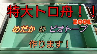 特大トロ舟！ 200L ビオトープ 作ります