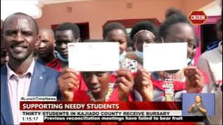 Thirty students at Osiligi Charity Foundation School in Kajiado county receive bursary