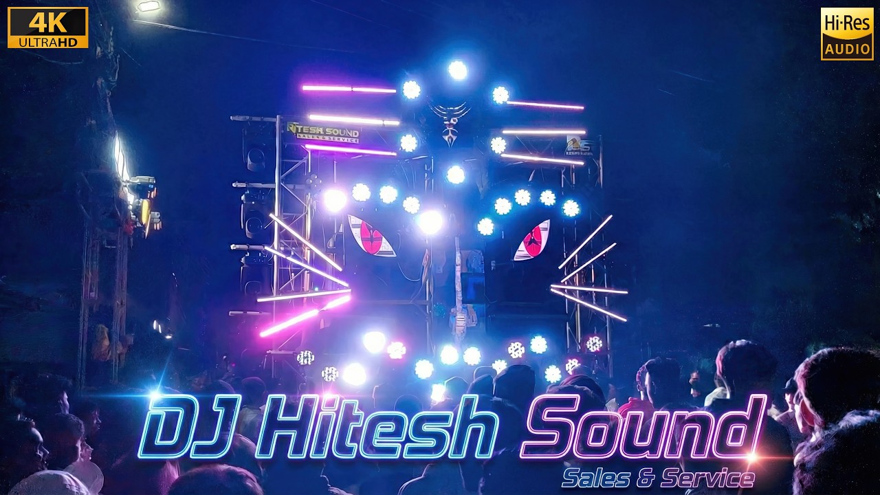 DJ HITESH | Full Roadshow Setup | Sharpy Light & Heavy Bass | Mahadev Special | HD Sound | CG04 LIVE
