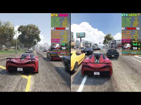 RTX 4070 Ti vs RTX 3060 | Grand Thef Auto V 1440p ULTRA 4XMSAA ADVANCED ON