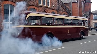 Smokey! Watch the Cold Start of Vintage Leyland Bus from the 1950s!