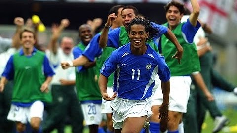 Gol de Ronaldinho Gaúcho - Copa de 2002   Brasil 2 x 1 Inglaterra