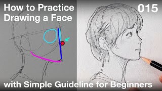 How to Draw a Girl (015) / Face Drawing Practice