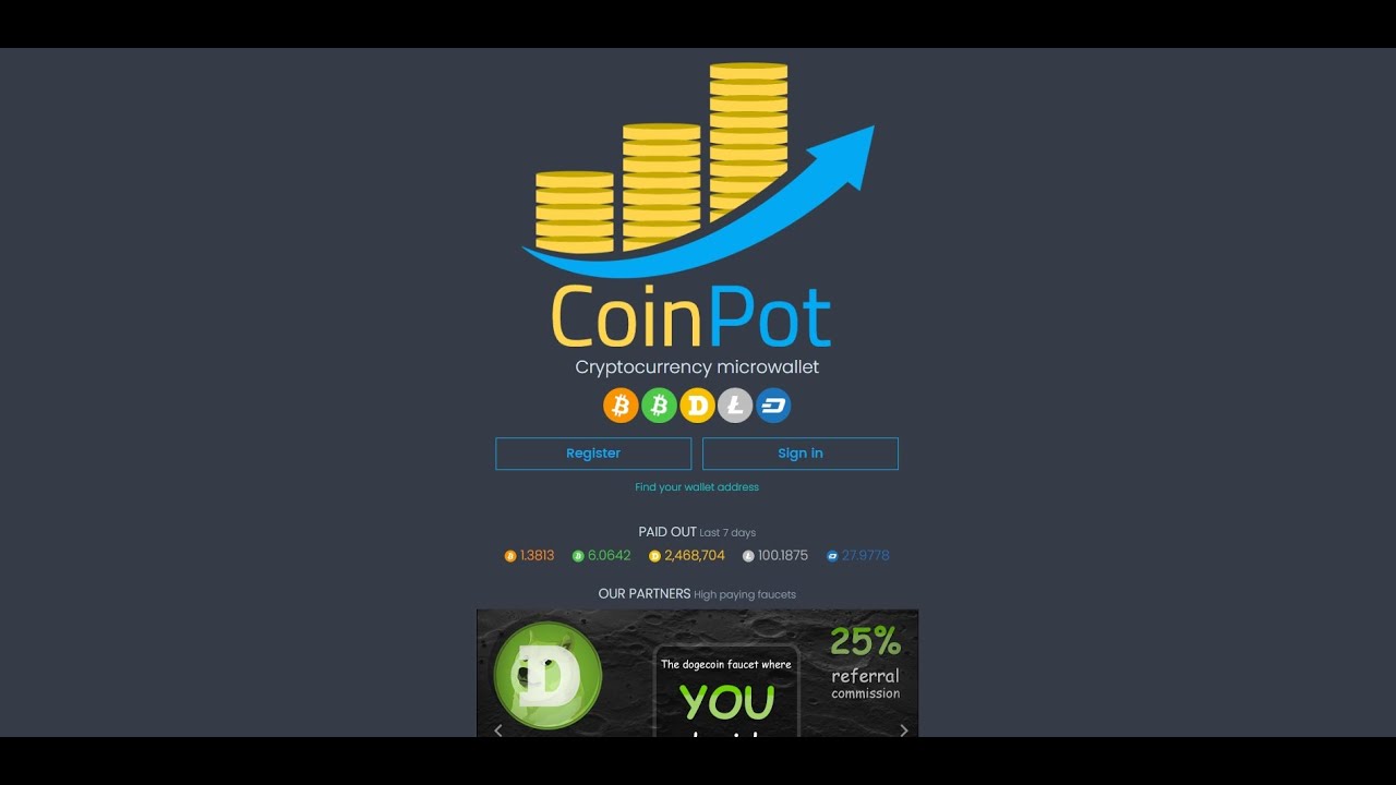 CoinPot  2500 coinpot tokens обмен на Dogecoin
