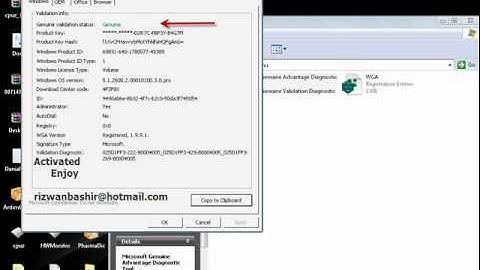Windows sp,sp2,sp3 genuine