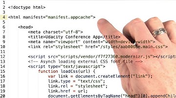 Application cache - Mobile Web Development
