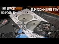 Slim 120mm Top Fans in the NR200: Cheap, Easy Mounting Solutions and Thermal impact