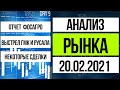 Анализ рынка на 20.02.2021 / отчет фосагро, выстрел акций ГМК и Русала