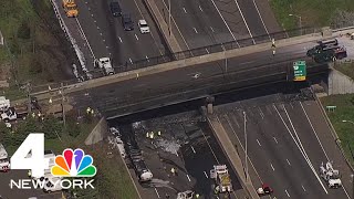 Fiery crash on I-95 in Norwalk, Connecticut closes interstate in both directions | NBC New York