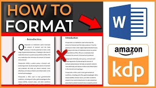 How To Format Kindle Ebook in word | How To Format Book In Microsoft Word