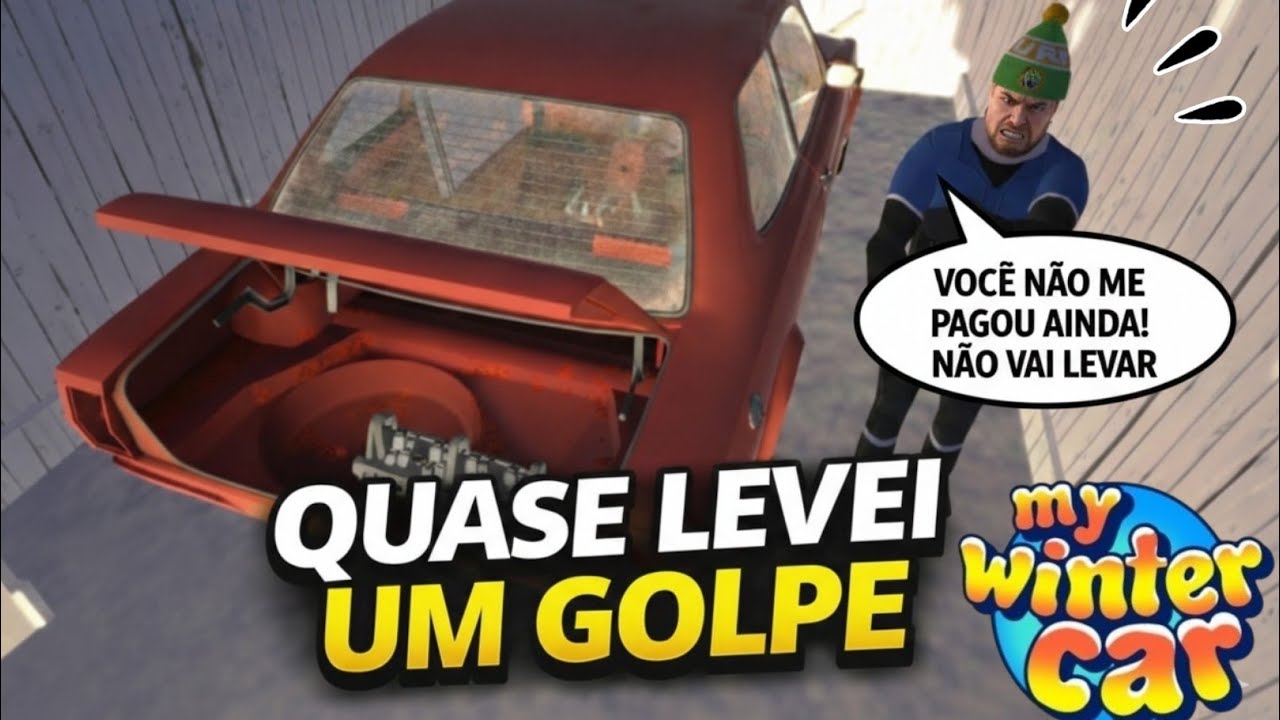 FUI BUSCAR O CARRO e quase levei GOLPE no My Winter Car #3