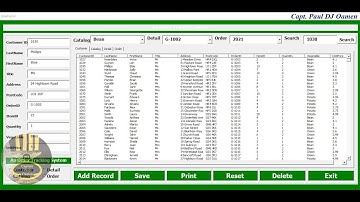 Overview of an Order Tracking System Developed Using Excel VBA