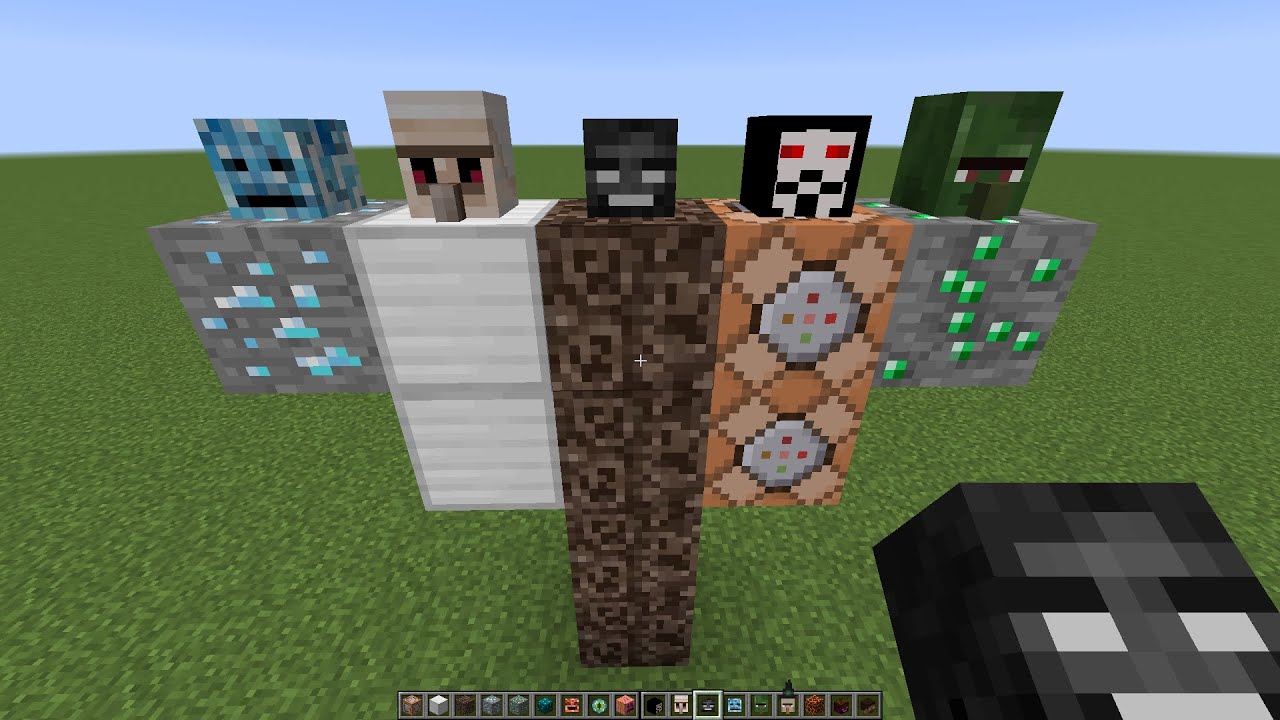 what if you create a WITHER GOLEM VILLAGER in MINECRAFT - YouTube
