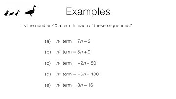 BossMaths A23a Part 2 video 3 of 3 – Generating a sequence using a position-to-term rule (nth term)