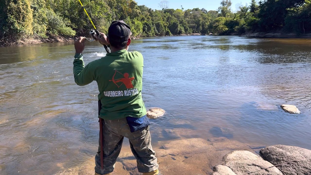 🏕️ACAMPAMENTO no RIO COM MUITA EMOÇÃO e BRIGA BOA COM OS PEIXES