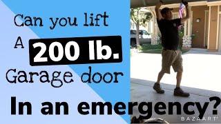 Emergengy Garage Door opening  Door Won’t Open