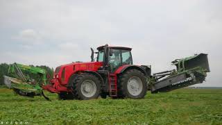 Mowing grass / MTZ 3522, 3022 + KMP-9 / MTZ 923 + ГРЛ-9.6