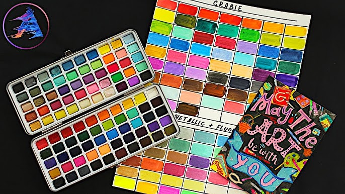 Watercolour Palette and Paper Review From GRABIE!