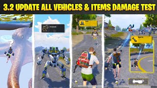 🔥3.2 Update All Vehicles & Items Damage Test In New Mecha Fusion Mode - Full Explained