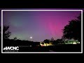 Views of northern lights caught on wcnc charlottes cameras