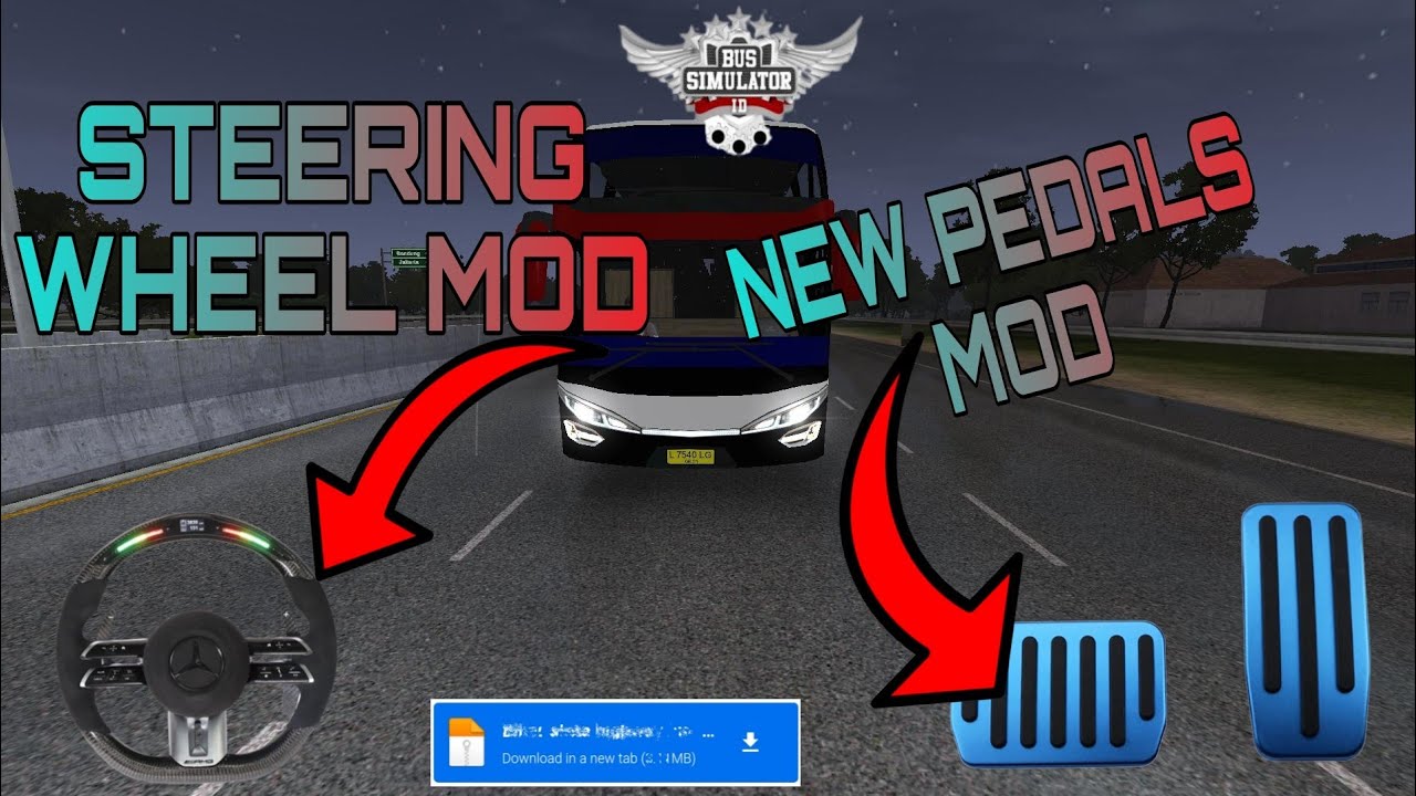 how to add new steering in bussid, how to change steering wheel in