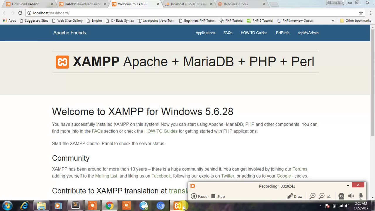 magento xampp install magento xampp install