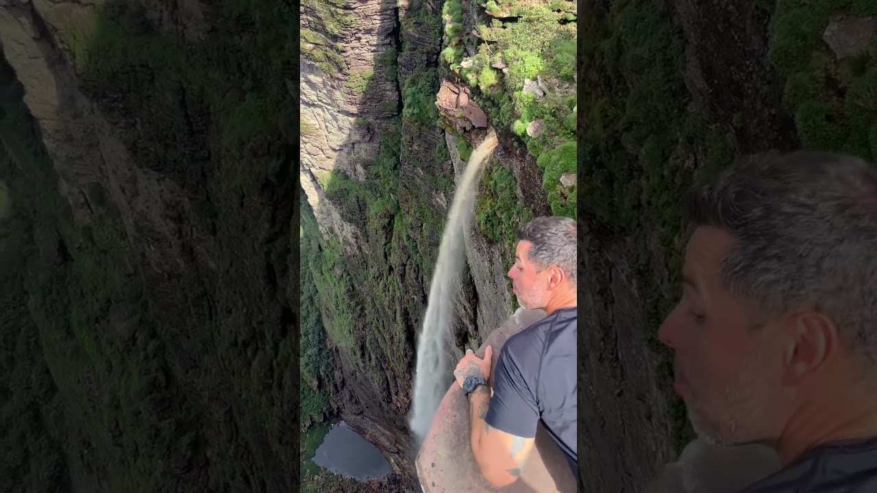 Cachoeira da Fumaça in Bahia, Brazil, or in english "Smoke Waterfall" 