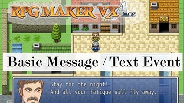 RPG Maker VX Ace Basic Text Event