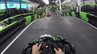 Racing Electric Go Karts At 35 MPH! | Andretti Indoor Kart & Games Orlando screenshot 1