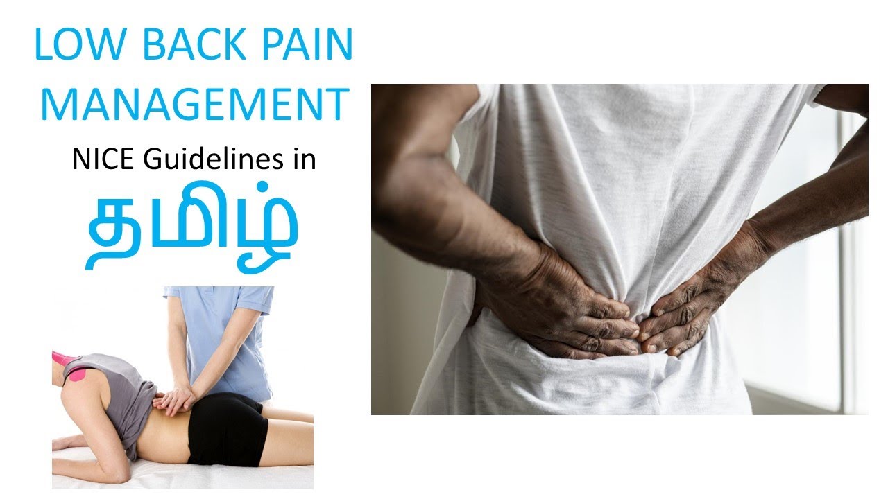 Low Back Pain management NICE Guidelines YouTube