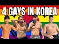 4 gay influencers visit south korea southkorea eating live octopus 
