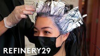 I Dyed My Damaged Box Bleached Hair | Hair Me Out | Refinery29