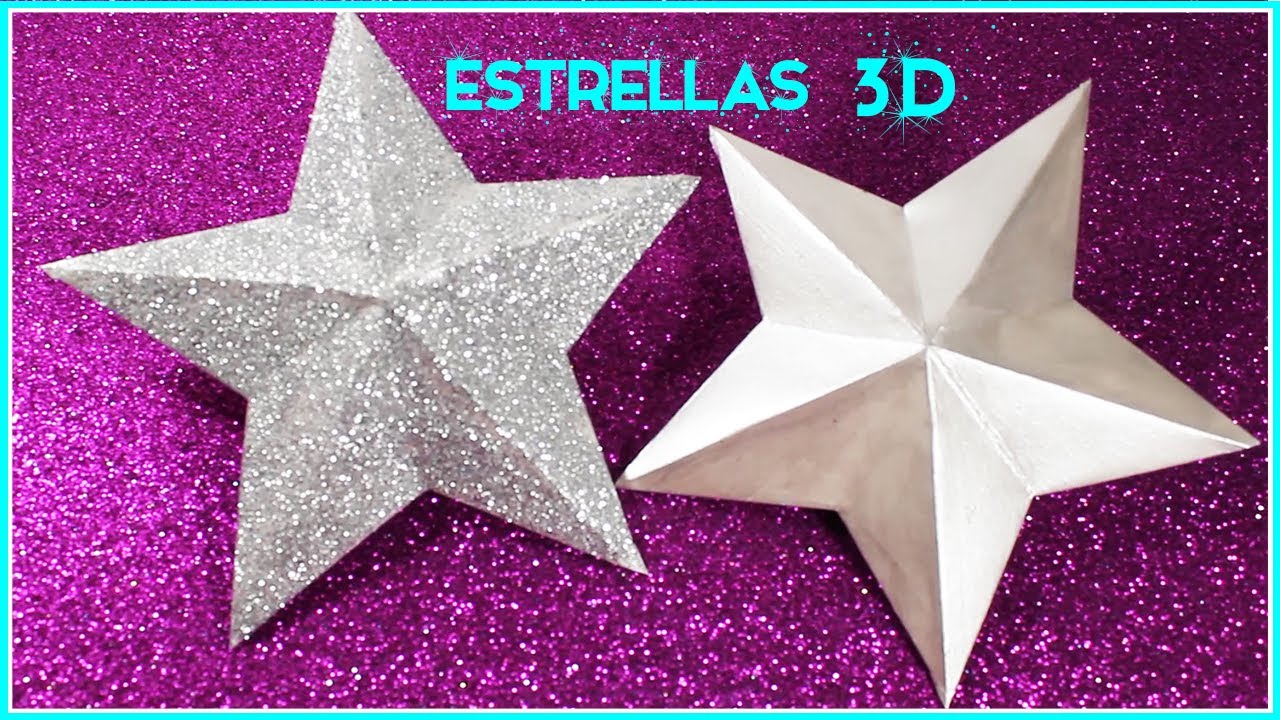 Estrellas 3d De Papel Estrella de Cartulina 3D/Christmas Ornaments | Simple y Creativo - YouTube