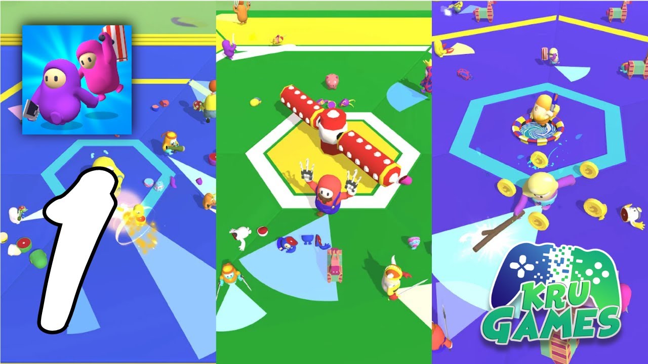 Fall Heroes.io - Fun Guys Smasher Gameplay #1 All Levels (Android, IOS)