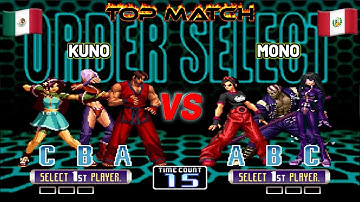 TOP KUNO MÉXICO vs PERÚ TOP MONO  KOF 2002 ONLINE
