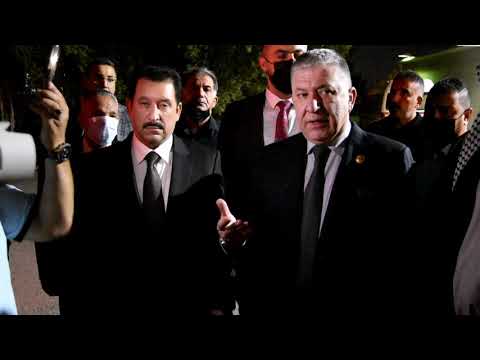 تشييع وزير العدل مالك دوهان الحسن من مطار بغداد بحضور رئيس ديوان رئاسة الجمهورية مهند حسام الدين