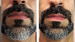 Opção para disfarçar barba branca e cabelos brancos com shampoo