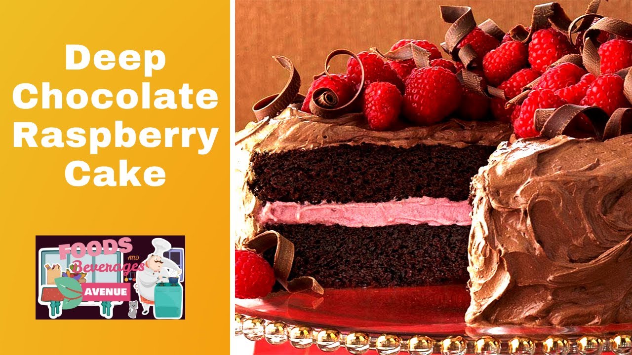 How to Make Raspberry Cake - Deep Chocolate Raspberry Cake Recipe - YouTube