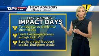 First Warning Impact Day brings high heat and little chance of rain