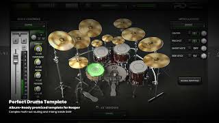 Perfect Drums Multi-Out Premixed Template for Reaper