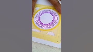 ⭕ How many rotations did the pen make in total? ?? #spirograph #satisfying #shorts
