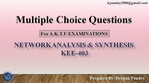 Multiple Choice Questions in Graph Theory (Part-1). A.K.T.U Examination.