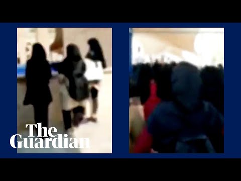Female students chant ‘get lost’ during campus visit of iranian president