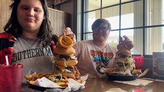 WE DID THE MUGSHOT BURGER CHALLENGE