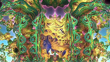 [1 HOUR] Abstract 3D Fractal - Background/Screensaver [4K] [NO SOUND]