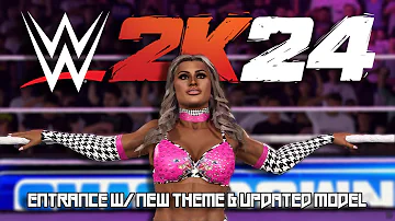 WWE 2K24 - Tiffany Stratton Entrance w/ NEW "Tiffy Time" Theme & Updated Model